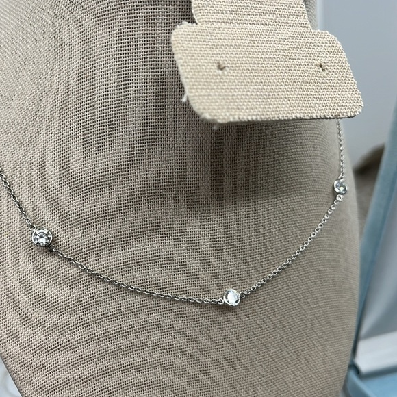 Diamonique Jewelry - Vintage Epiphany Sterling Silver Diamonique Necklace – 16”